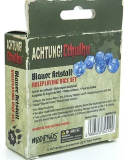 Achtung! Cthulhu - Set de Dés Bleus Blauer Kristall