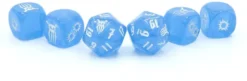 Achtung! Cthulhu - Set de Dés Bleus Blauer Kristall