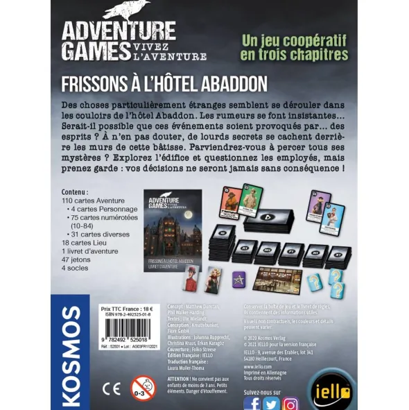 Adventure Games - Frissons à l'Hôtel Abaddon