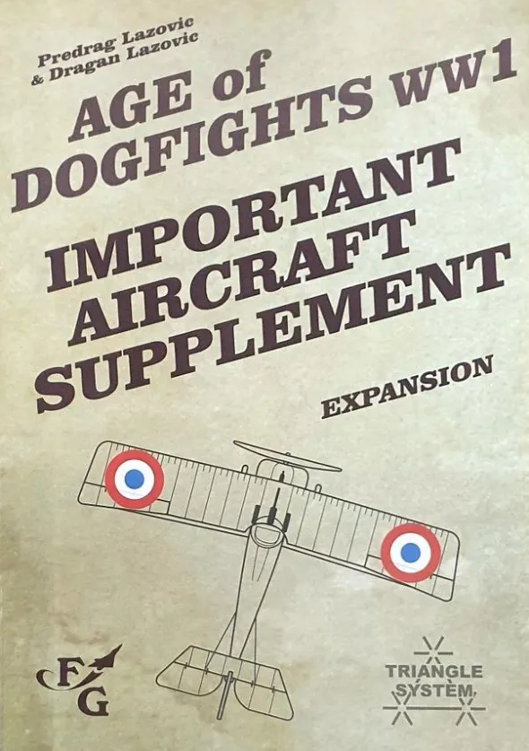 Age of Dogfights WWI – Important Aircraft Supplement