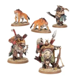 Age of Sigmar : Ogor Mawtribes - Chasseurs avec Dents de Sabre