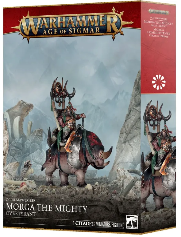 Age of Sigmar : Ogor Mawtribes - Morga l'Omnipotente, Tyran Suprême / Tyran sur Gloutocéros