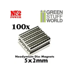 Aimants Néodymes 5x2mm – 100 Pcs