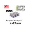 Aimants Néodymes 3x0,5mm – 100 Pcs