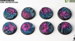 Alien Infestation Bases, Round 32mm (x8)