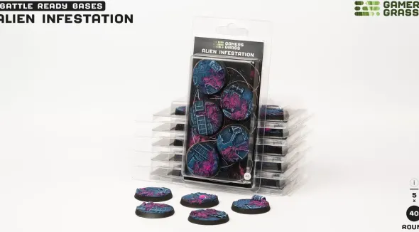 Alien Infestation Bases, Round 40mm (x5)