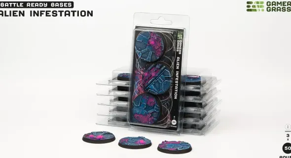 Alien Infestation Bases, Round 50mm (x3)
