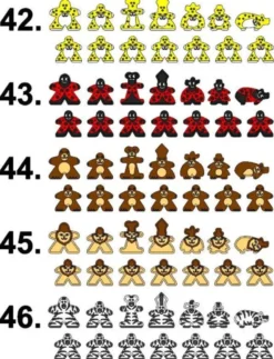 Animals set 2 - Carcassonne Big Box Meeples