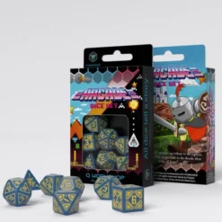 Arcade Blue & Yellow Dice Set
