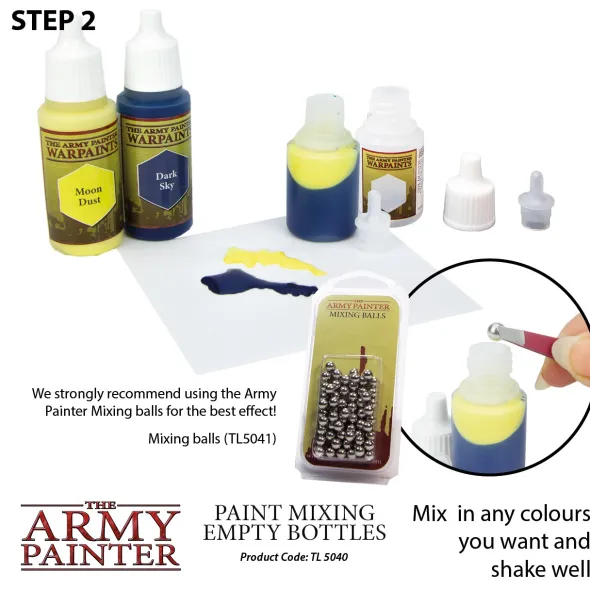 Army Painter - Flacons vides pour mélange de peinture