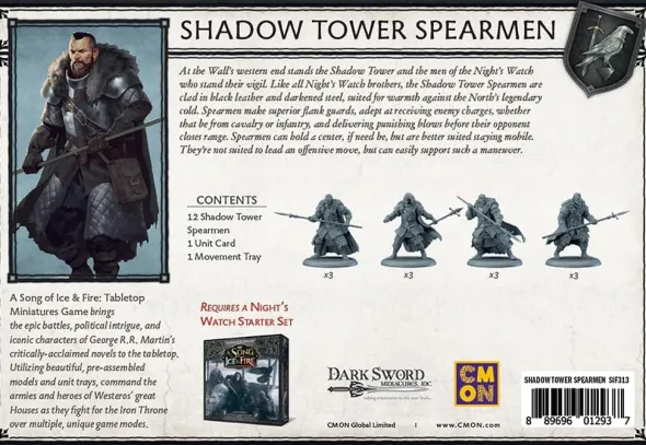 A Song of Ice and Fire - Shadow Tower Spearmen