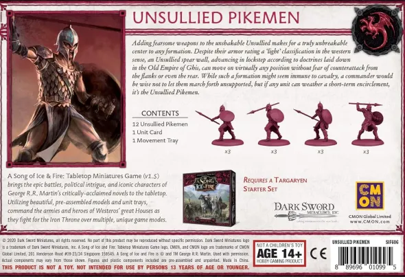 A Song of Ice and Fire - Unsullied Pikemen