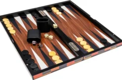 Backgammon Fourni - Fermeture Magnétique - Large 45x21 cm