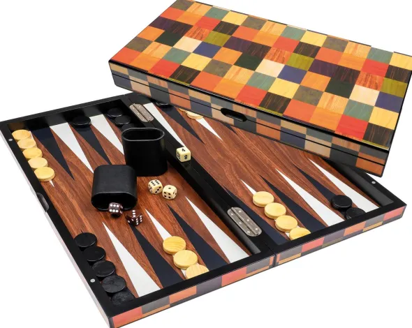 Backgammon Fourni - Fermeture Magnétique - Large 45x21 cm