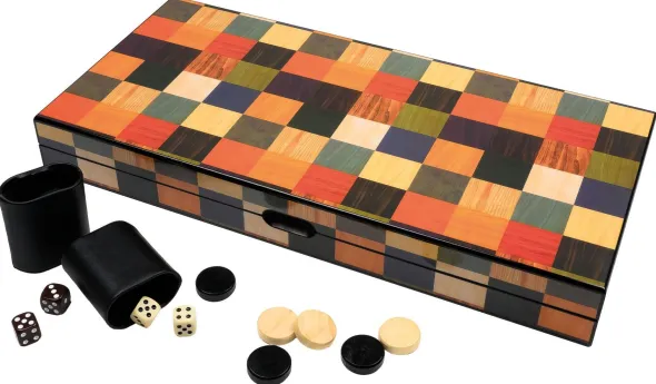 Backgammon Fourni - Fermeture Magnétique - Large 45x21 cm