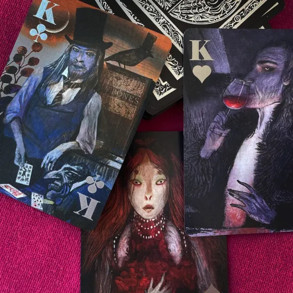 Bag of Bones Playing Cards - Premium Silver Edition