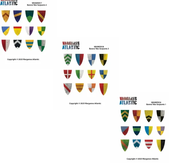 Baron's War Shield Decals 3