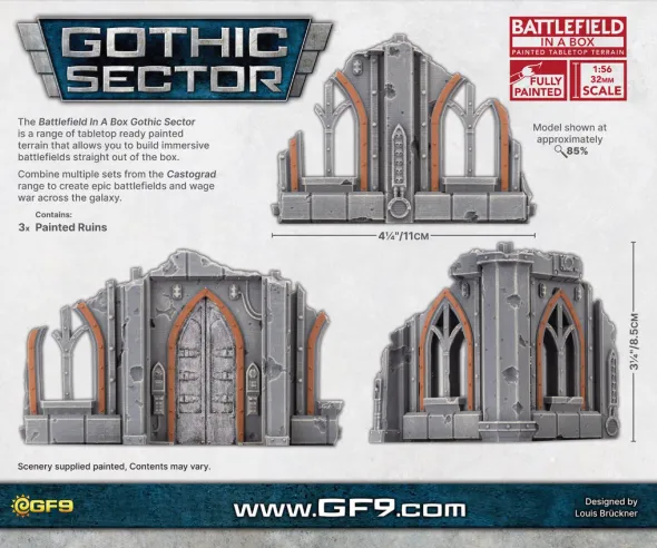Battlefield in a Box: Gothic Sector: Castograd Warehouse Small Ruins