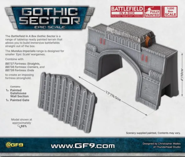 Battlefield in a Box - Mundus Imperialis: Fortress Gatehouse