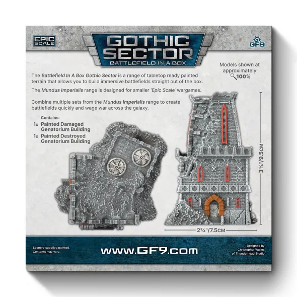 Battlefield in a Box: Mundus Imperialis - Genatorium (Damaged and Destroyed)