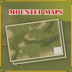 Battles of Napoleon: Volume II - Quatre Bras 1815 - Mounted Map Set