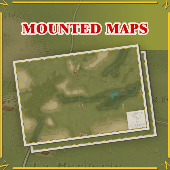 Battles of Napoleon: Volume II - Quatre Bras 1815 - Mounted Map Set