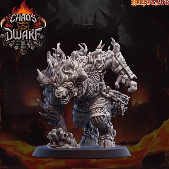 BB - Ugni Miniatures - Magma Chaos Dwarf Team