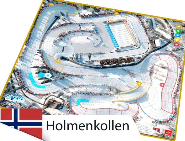 Biathlon Crystal Globe - Double-pistes 3D Holmenkollen