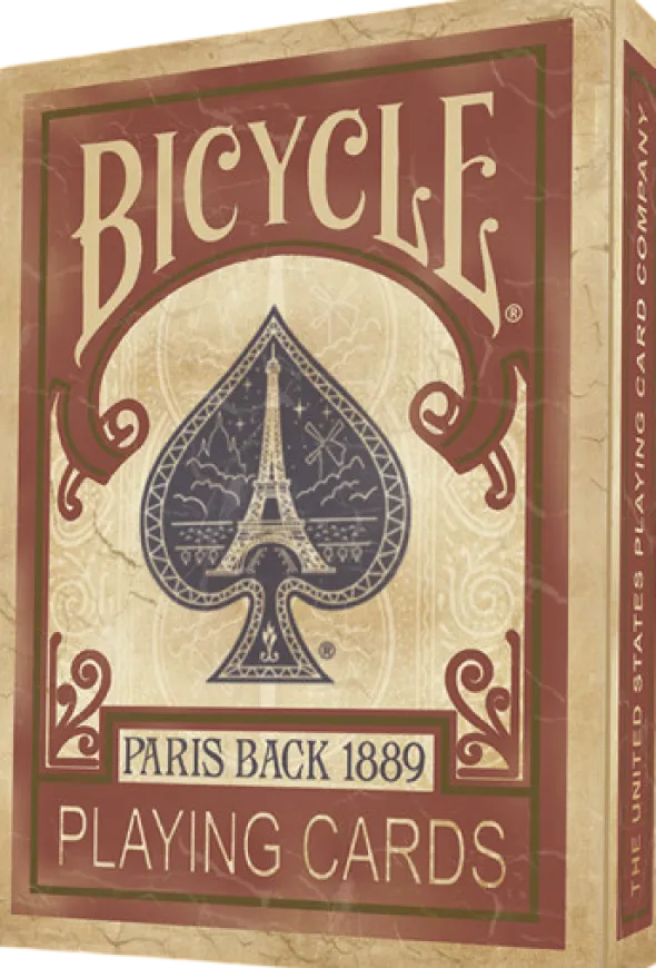 Bicycle Paris Back Playing Cards - Rouge 1889