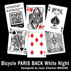 Bicycle Paris Back Playing Cards - Blanc