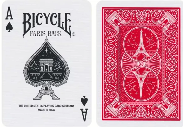 Bicycle Paris Back Playing Cards - Rouge