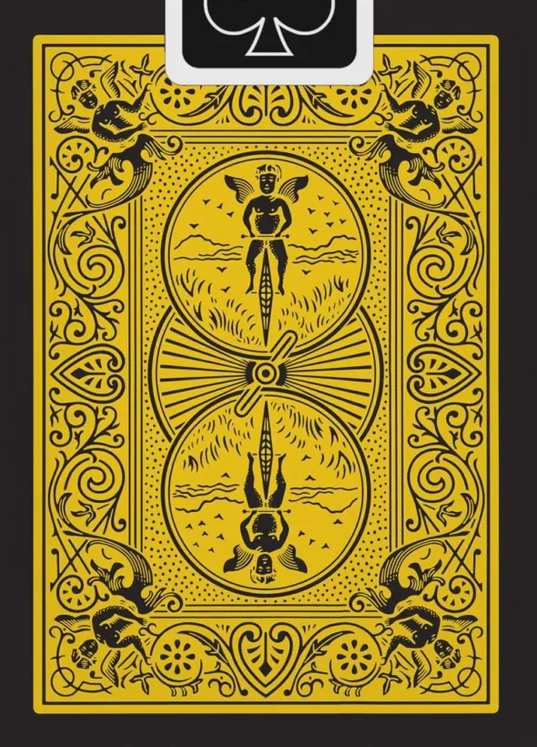 Bicycle : Rider Back - Reverse - Jaune et Noir