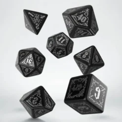 Bloodsucker black & Silver Dice Set