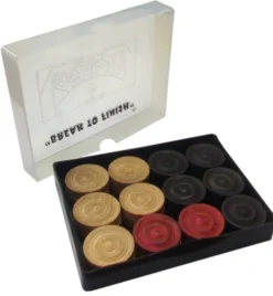 Boite de pions de Carrom "Break To Finish"