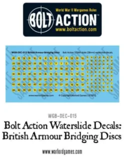 Bolt Action - British - Armour Bridging Discs Decal Sheet