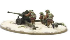 Bolt Action - British - 6 pdr Anti-tank Gun with British Infantry (Winter) Crew