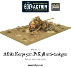 Bolt Action - German - Afrika Korps 5cm Pak38 Anti-Tank Gun
