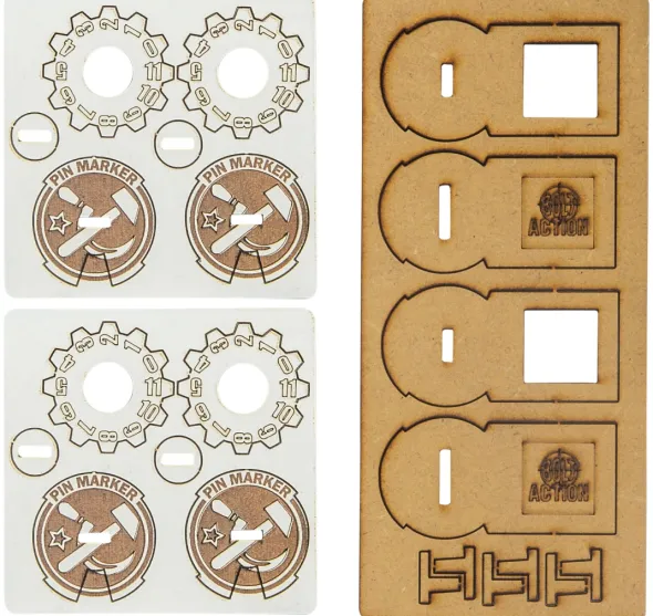 Bolt Action - MDF Unit Pin Markers - Soviet Union