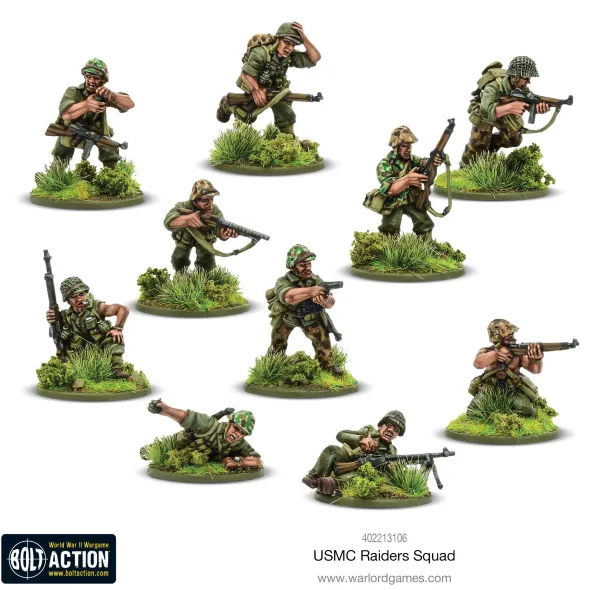 Bolt Action - USA - USMC Raider Squad
