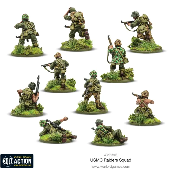 Bolt Action - USA - USMC Raider Squad