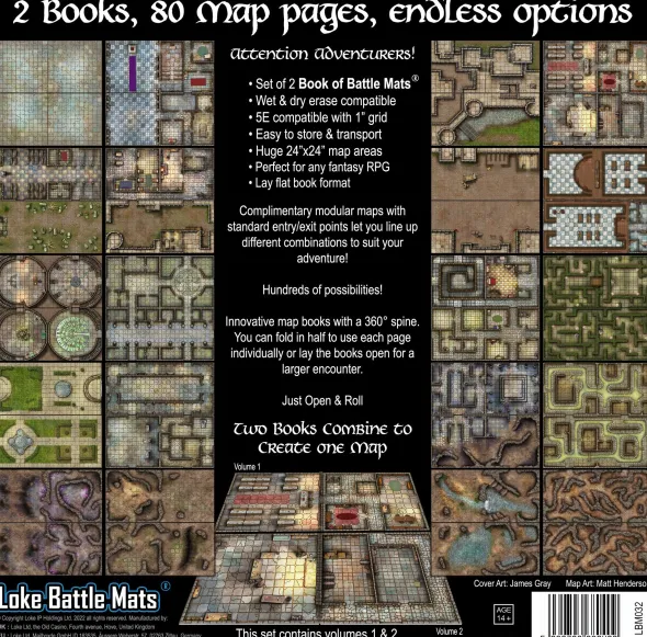 Book of Battle Mats - Castles, Crypts and Caverns