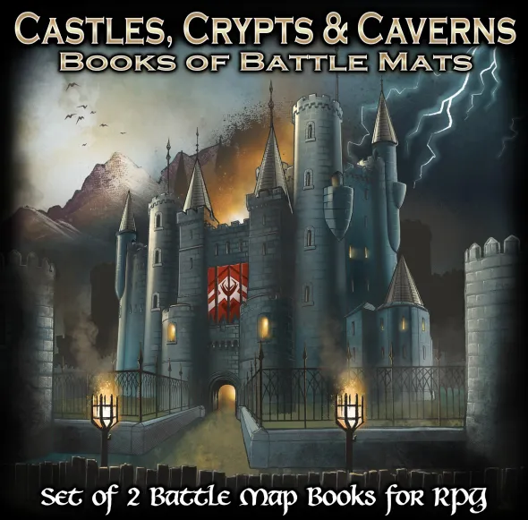 Book of Battle Mats - Castles, Crypts and Caverns