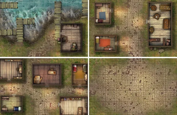 Box of Adventure: RPG Maps & Tokens - 2 Coast of Dread