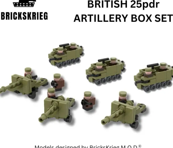 Brickskrieg - British 25pdr Artillery Box Set