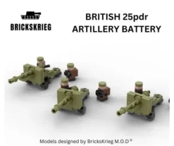 Brickskrieg - British 25pdr Artillery Box Set