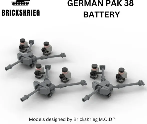 Brickskrieg - German PAK 38 Anti Tank Battery