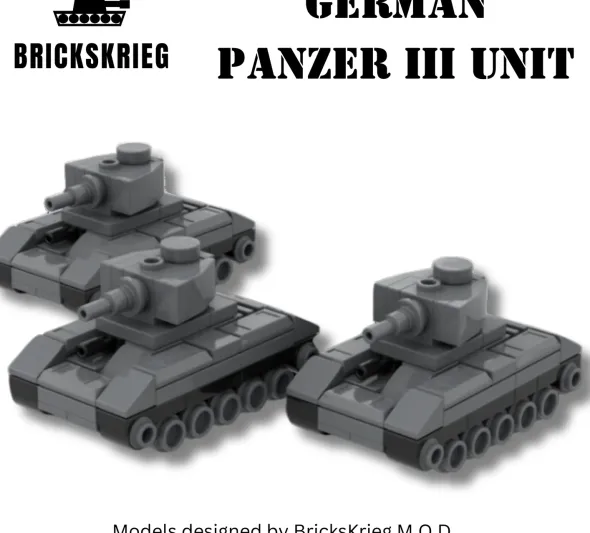 Brickskrieg - German Panzer III - Unit