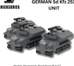 Brickskrieg - German Sd Kfz 250 Armoured Troop Carrier - Unit