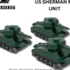Brickskrieg - US Sherman M4 - Unit