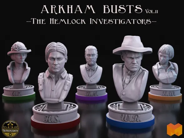 Bustes d'Investigateurs Lovecraftiens Vol. 11 – Investigateurs du Val Hemlock